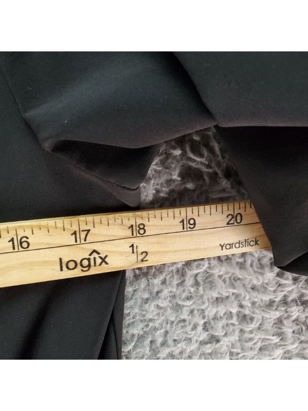 Chicos Jacket Womens 1 US 8 Zenergy Black Hooded Jacket Striped Lining Polyester - Picture 5 of 8